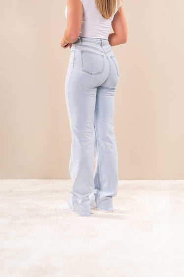 Lange wide leg jeans dames