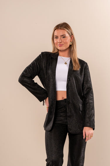Blazer Sparkle zwart