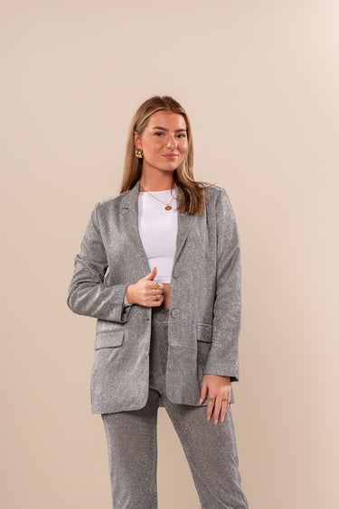 Blazer Sparkle zilver