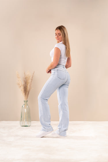 Lange wide leg jeans dames